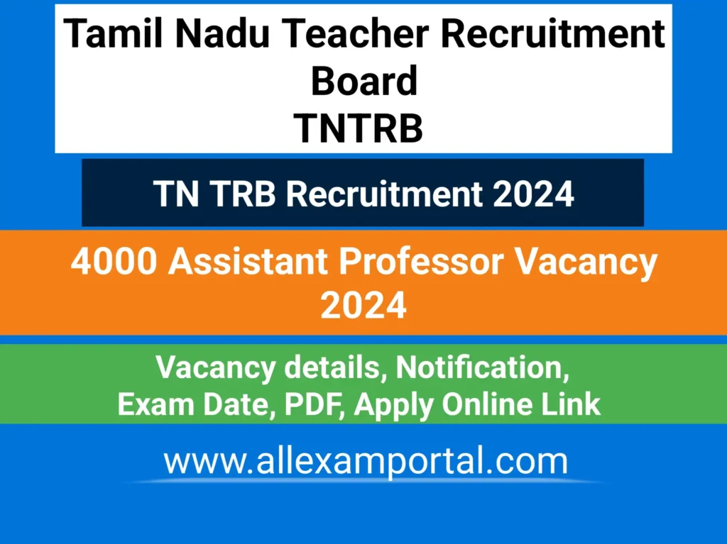 Tn trb assistant professor recruitment 2024