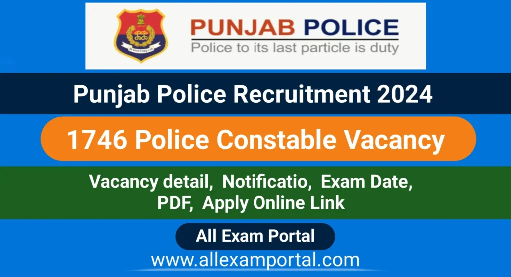 Punjab Police Recruitment 2024