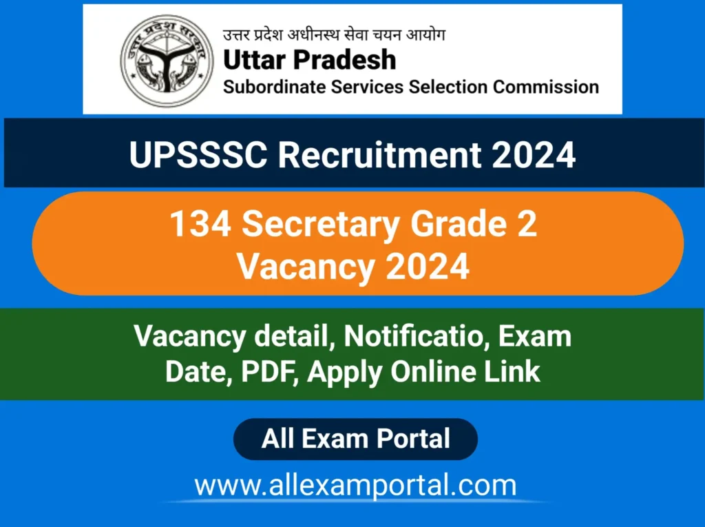 UPSSSC Secretary Recruitment 2024