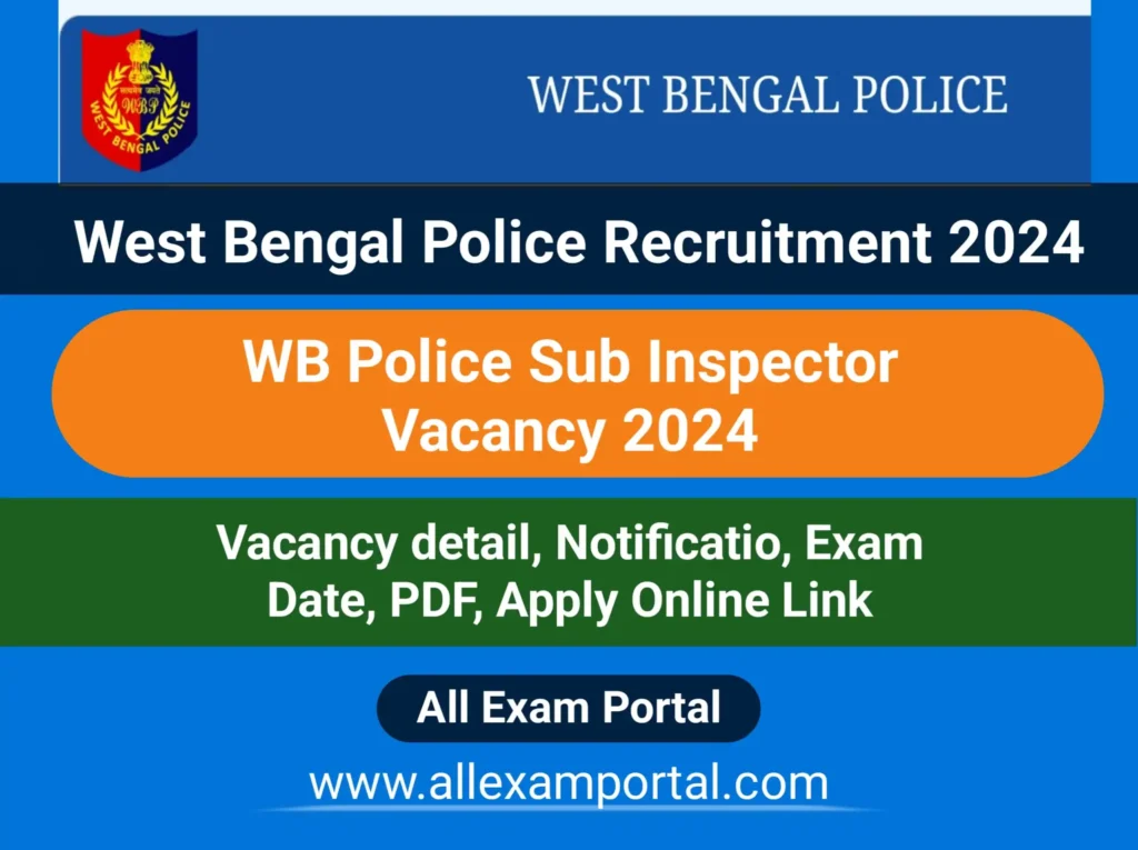 WB Police SI Recruitment 2024