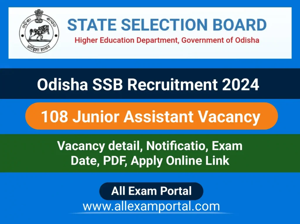 OSSB Junior Assistant Recruitment 2024