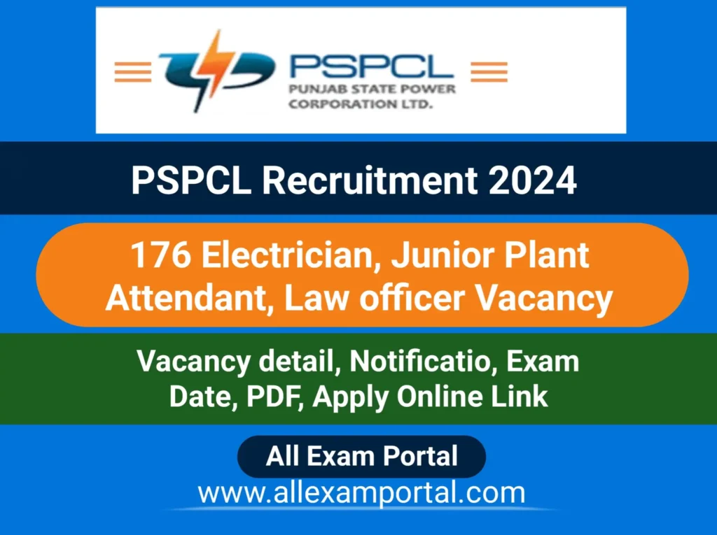 PSPCL Electrician Plant Attendant Recruitment 2024