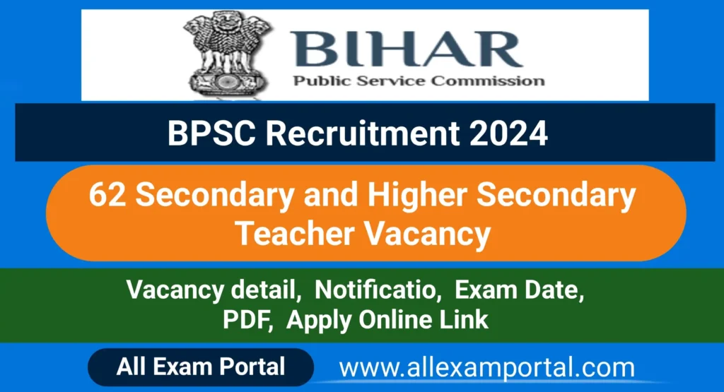 Bihar BPSC Simultala Residential School Jamui Teacher Recruitment 2024