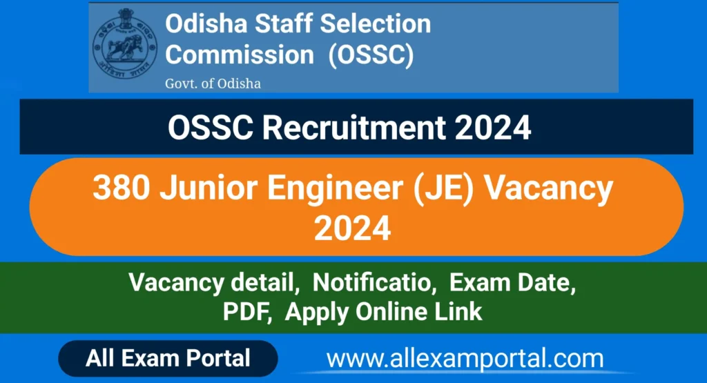 OSSC JE Recruitment 2024