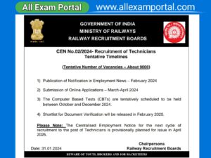 Read more about the article Railway Technician Vacancy 2024 | 9144 RRB Technician Recruitment 2024 Apply Online