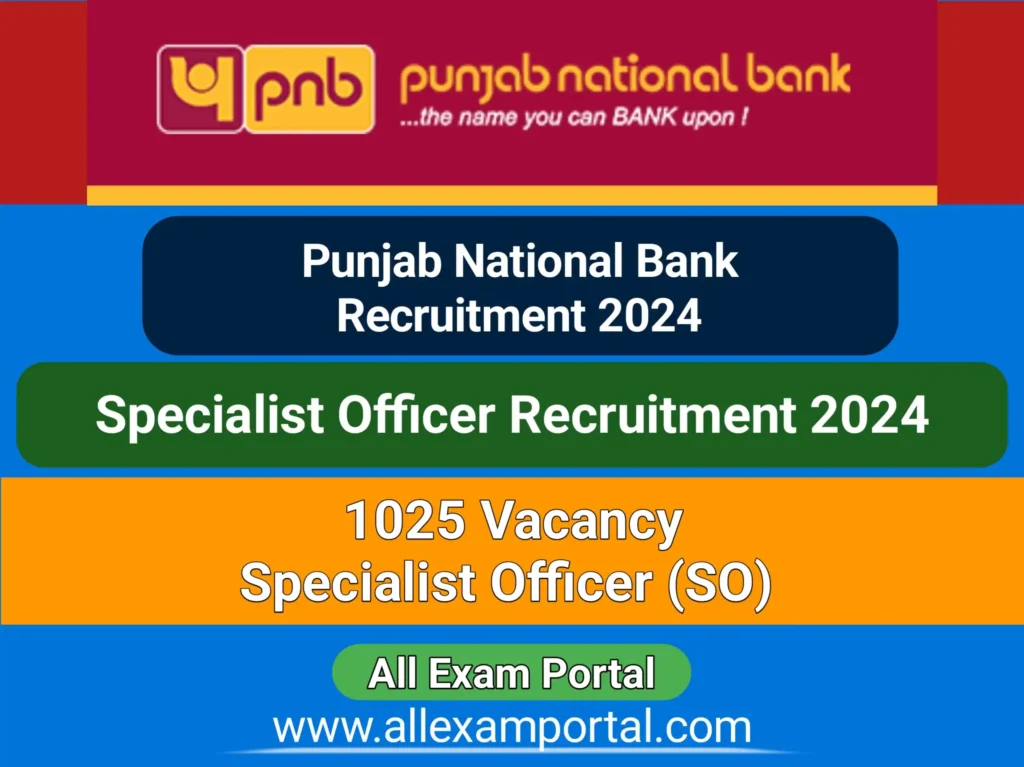 PNB SO Recruitment 2024 | 1025 Specialist Officer Apply Online ...