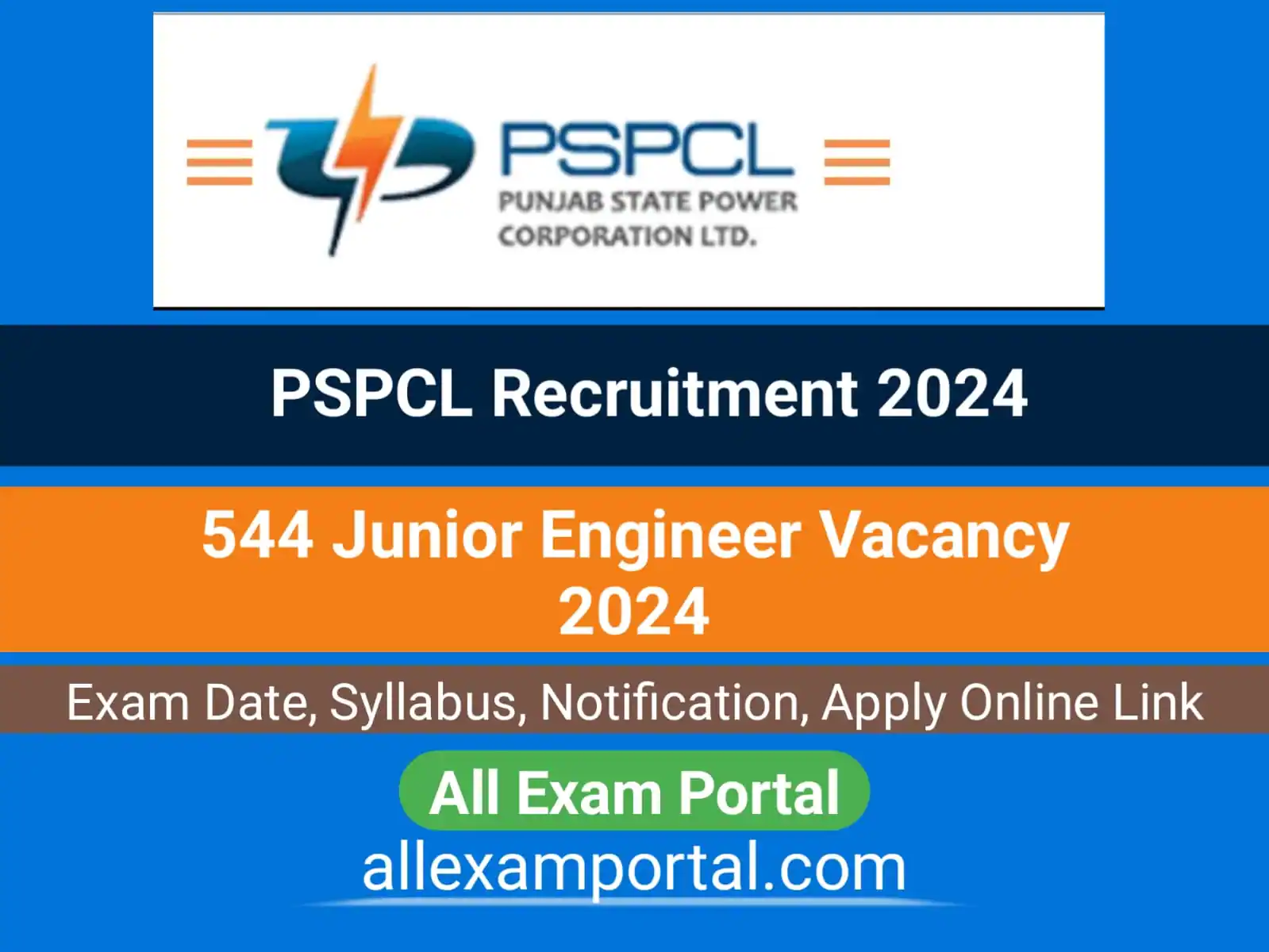 You are currently viewing PSPCL JE Recruitment 2024 | 544 Junior Engineer Vacancy – Apply Online