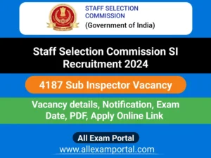 Read more about the article SSC SI Delhi Police Recruitment 2024 – Apply for 4187 Posts