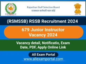 Read more about the article RSSB Rajasthan Junior Instructor Recruitment 2024