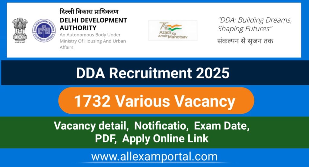 DDA Recruitment 2025