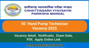 Read more about the article CG Vyapam HandPump Technician Vacancy 2025
